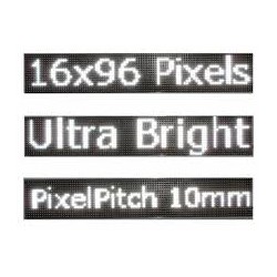Insegna elettronica a LED BIANCO cm 96x16