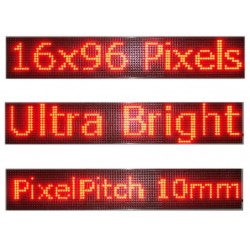 Insegna elettronica a LED ROSSO cm 96x16