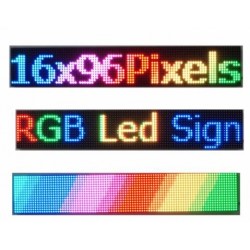 TABELLONE A LED 96 X 48CM PUBBLICITARIO FULL COLOR